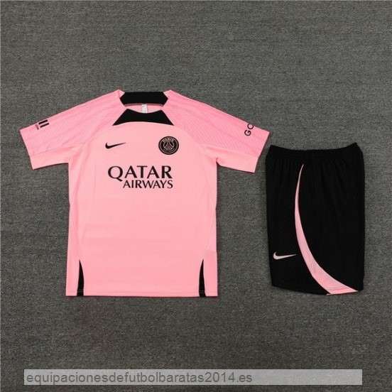 Nuevo Entrenamiento Conjunto Completo Paris Saint Germain 23/24 Rosa Negro Baratas